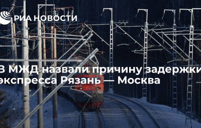 В МЖД назвали причину задержки экспресса Рязань — Москва