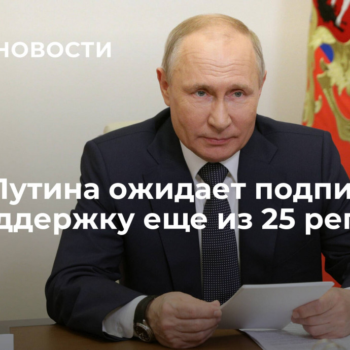 Штаб Путина ожидает подписи в его поддержку еще из 25 регионов