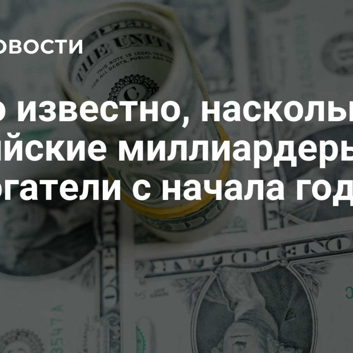 Стало известно, насколько российские миллиардеры разбогатели с начала года