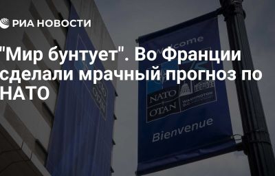 "Мир бунтует". Во Франции сделали мрачный прогноз по НАТО