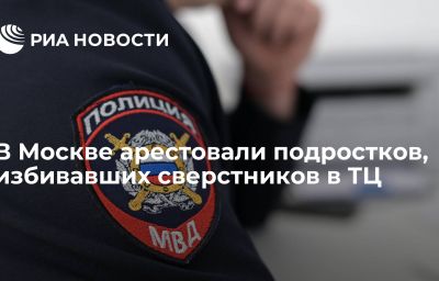 В Москве арестовали подростков, избивавших сверстников в ТЦ