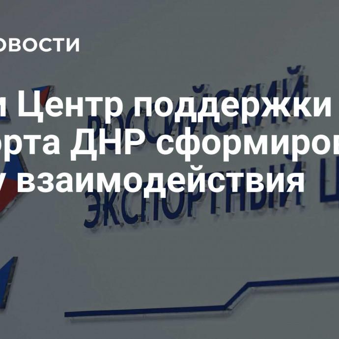РЭЦ и Центр поддержки экспорта ДНР сформировали схему взаимодействия