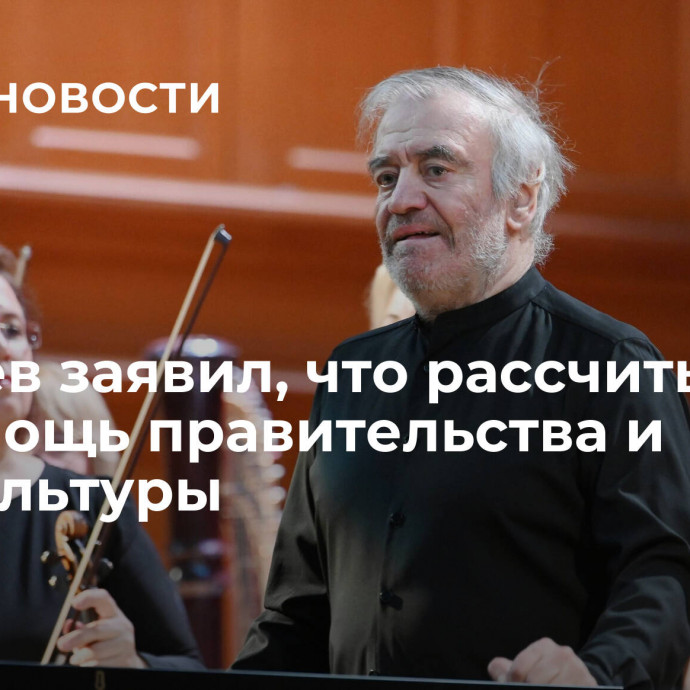 Гергиев заявил, что рассчитывает на помощь правительства и Минкультуры