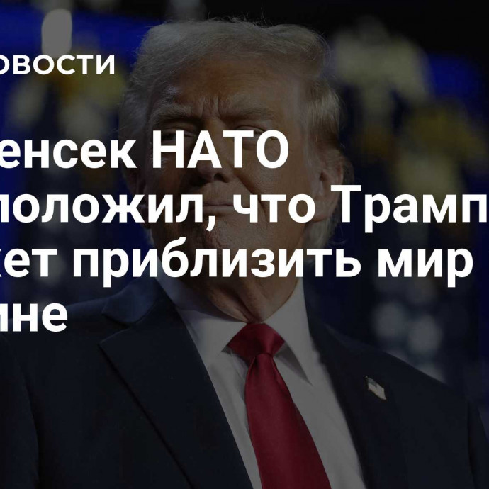 Экс-генсек НАТО предположил, что Трамп сможет приблизить мир на Украине