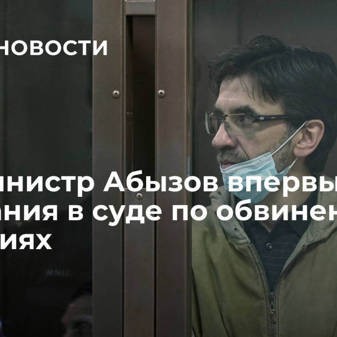 Экс-министр Абызов впервые дал показания в суде по обвинению в хищениях