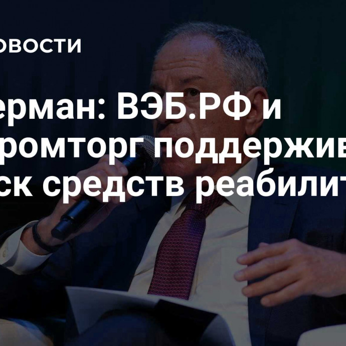 Браверман: ВЭБ.РФ и Минпромторг поддерживают выпуск средств реабилитации