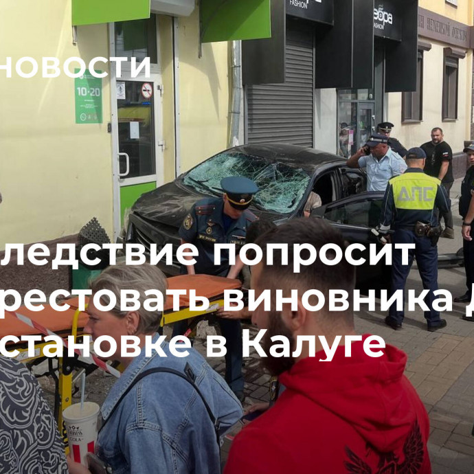 Следствие попросит арестовать виновника ДТП на остановке в Калуге