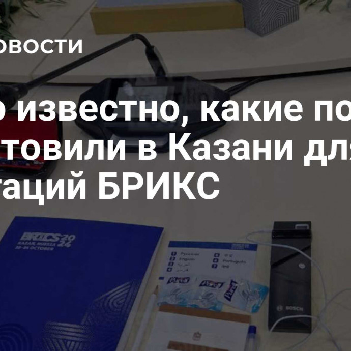 Стало известно, какие подарки приготовили в Казани для глав делегаций БРИКС