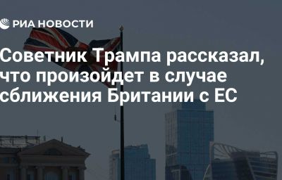 Советник Трампа рассказал, что произойдет в случае сближения Британии с ЕС