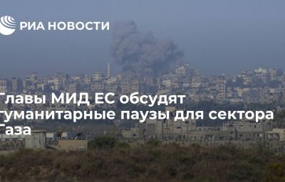 Главы МИД ЕС обсудят гуманитарные паузы для сектора Газа