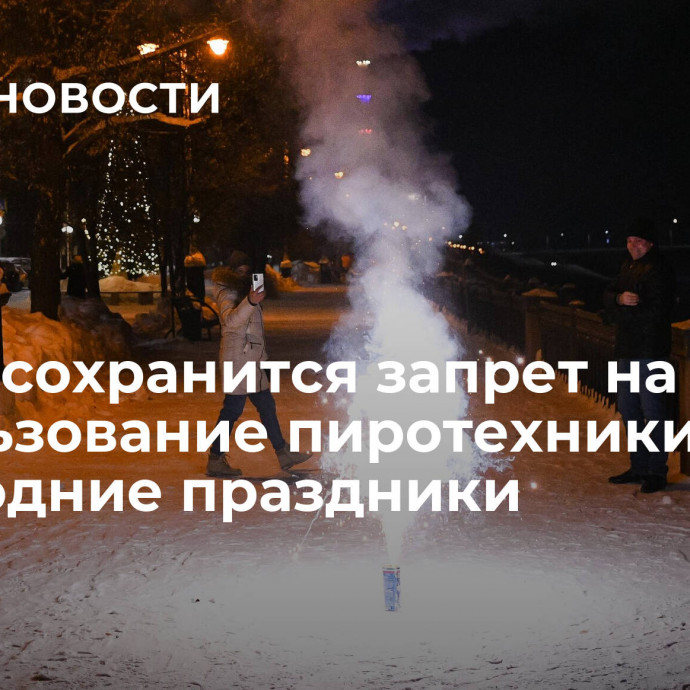 В ДНР сохранится запрет на использование пиротехники в новогодние праздники