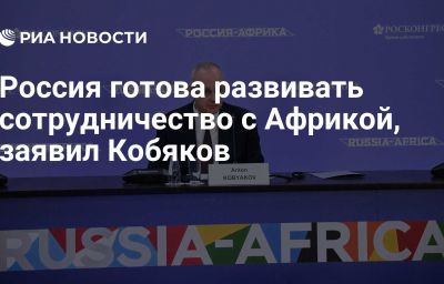 Россия готова развивать сотрудничество с Африкой, заявил Кобяков