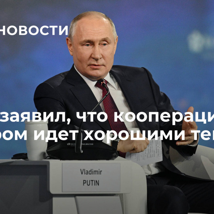 Путин заявил, что кооперация с Алжиром идет хорошими темпами