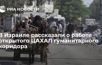 В Израиле рассказали о работе открытого ЦАХАЛ гуманитарного коридора