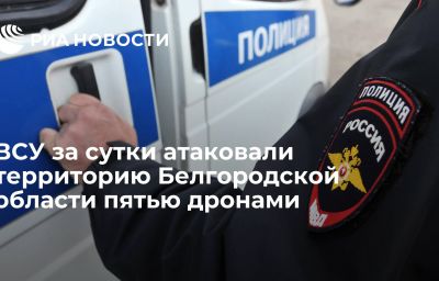 ВСУ за сутки атаковали территорию Белгородской области пятью дронами