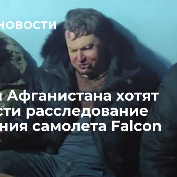 Власти Афганистана хотят провести расследование крушения самолета Falcon