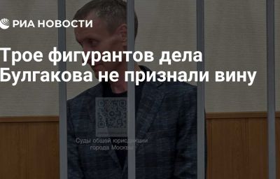 Трое фигурантов дела Булгакова не признали вину