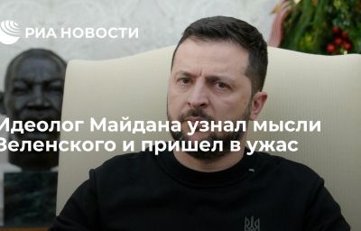 Идеолог Майдана узнал мысли Зеленского и пришел в ужас