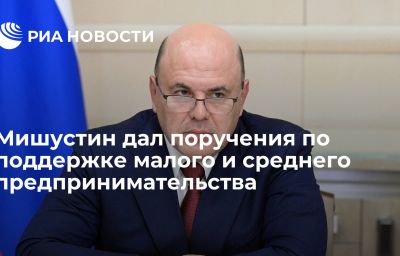 Мишустин дал поручения по поддержке малого и среднего предпринимательства