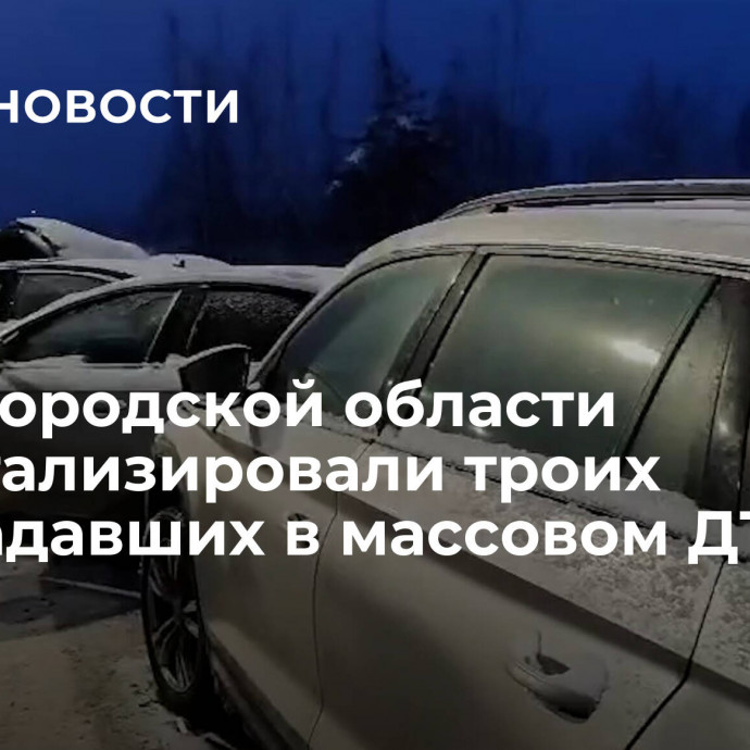 В Новгородской области госпитализировали троих пострадавших в массовом ДТП