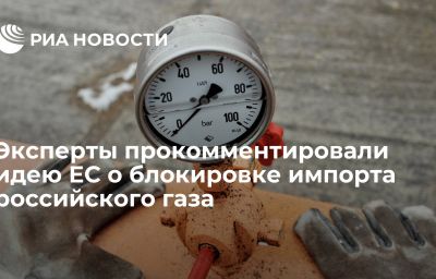 Эксперты прокомментировали идею ЕС о блокировке импорта российского газа