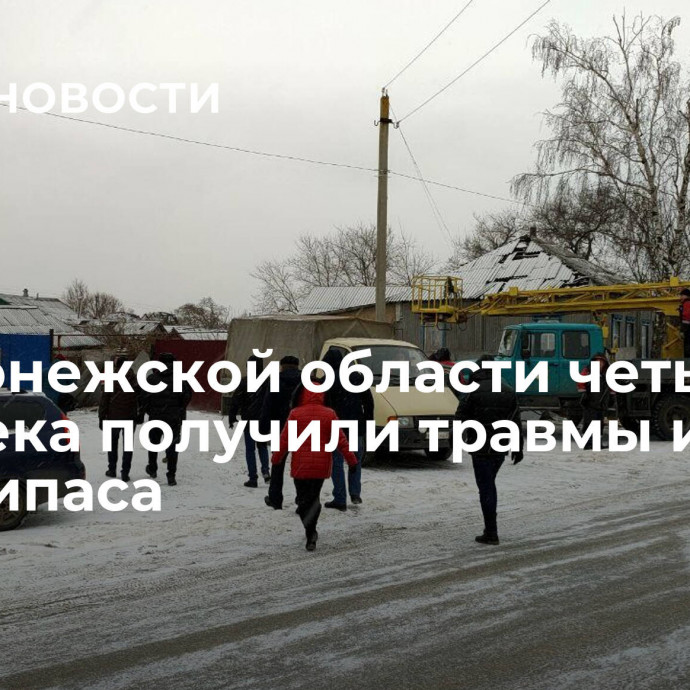 В Воронежской области четыре человека получили травмы из-за боеприпаса