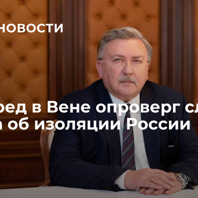 Постпред в Вене опроверг слова Запада об изоляции России