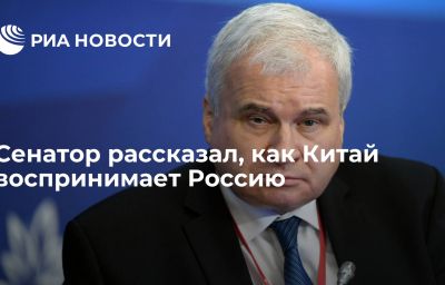 Сенатор рассказал, как Китай воспринимает Россию