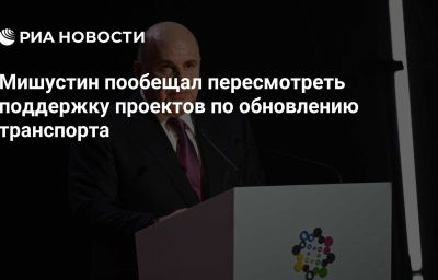 Мишустин пообещал пересмотреть поддержку проектов по обновлению транспорта