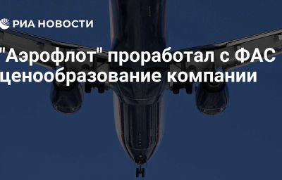 "Аэрофлот" проработал с ФАС ценообразование компании