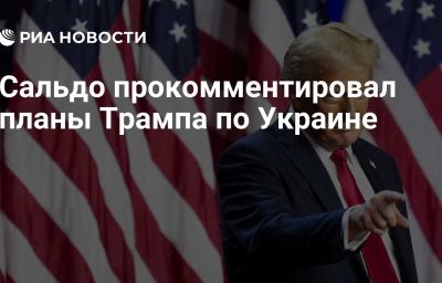 Сальдо прокомментировал планы Трампа по Украине