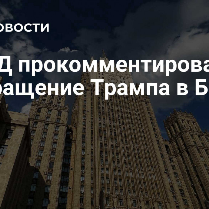 В МИД прокомментировали возвращение Трампа в Белый дом