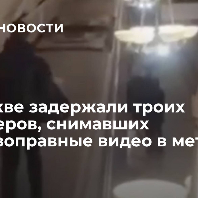 В Москве задержали троих пранкеров, снимавших противоправные видео в метро