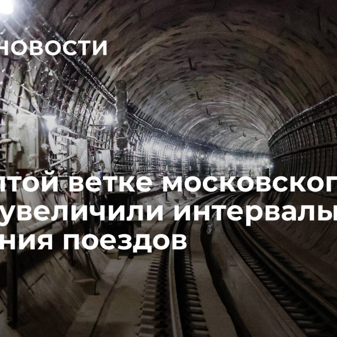 На желтой ветке московского метро увеличили интервалы движения поездов