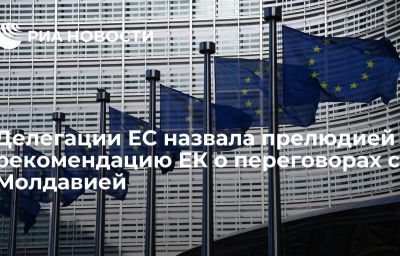 Делегации ЕС назвала прелюдией рекомендацию ЕК о переговорах с Молдавией