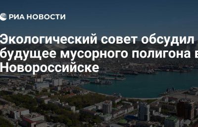 Экологический совет обсудил будущее мусорного полигона в Новороссийске