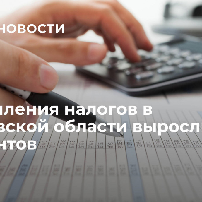 Поступления налогов в Тамбовской области выросли на 12 процентов