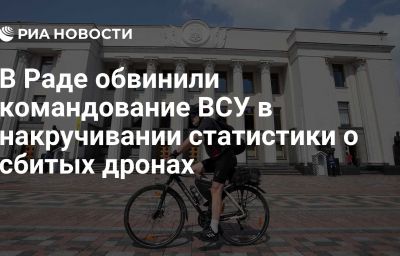 В Раде обвинили командование ВСУ в накручивании статистики о сбитых дронах