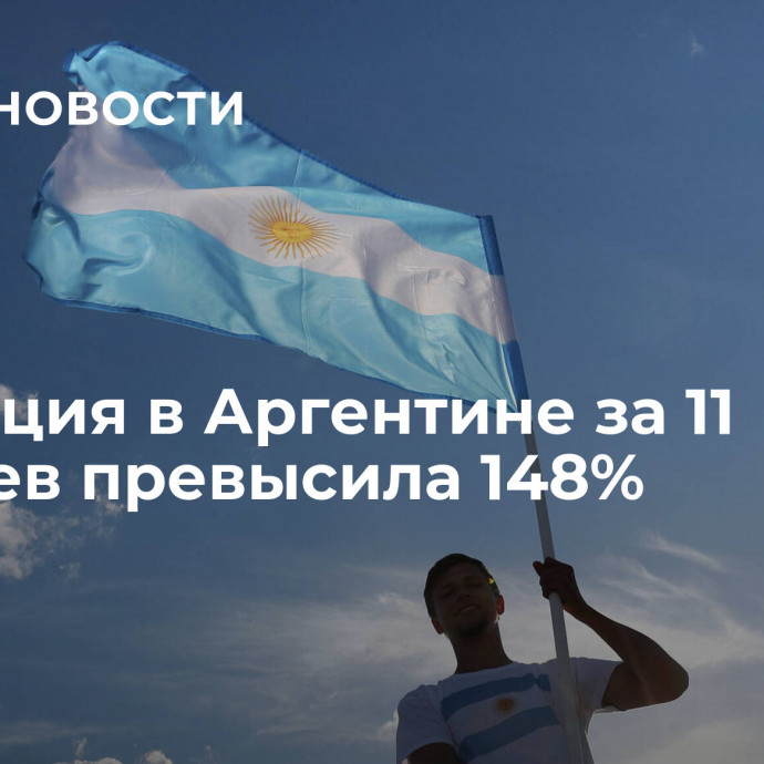 Инфляция в Аргентине за 11 месяцев превысила 148%