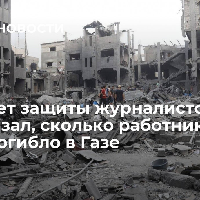 Комитет защиты журналистов рассказал, сколько работников СМИ погибло в Газе