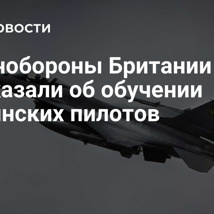 В Минобороны Британии рассказали об обучении украинских пилотов