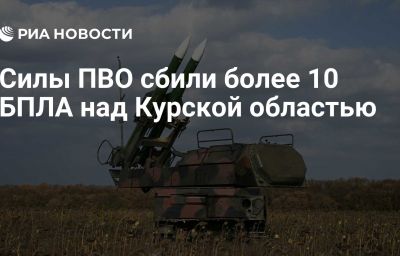 Силы ПВО сбили более 10 БПЛА над Курской областью