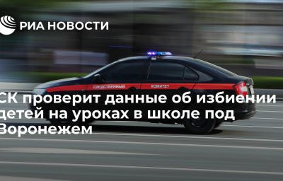 СК проверит данные об избиении детей на уроках в школе под Воронежем