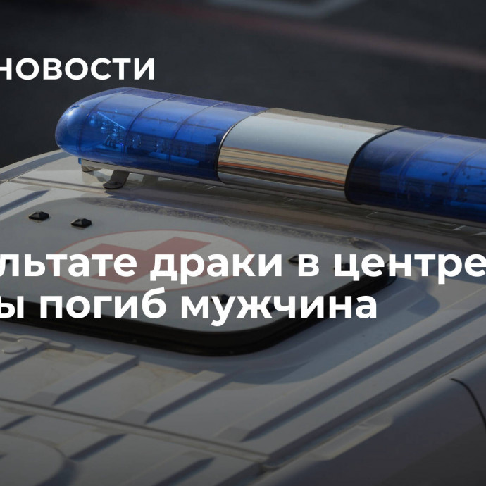 В результате драки в центре Москвы погиб мужчина