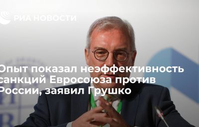 Опыт показал неэффективность санкций Евросоюза против России, заявил Грушко