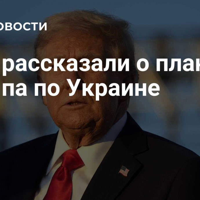 СМИ рассказали о плане Трампа по Украине