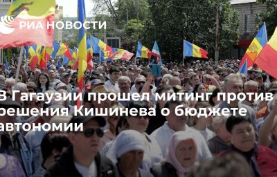 В Гагаузии прошел митинг против решения Кишинева о бюджете автономии