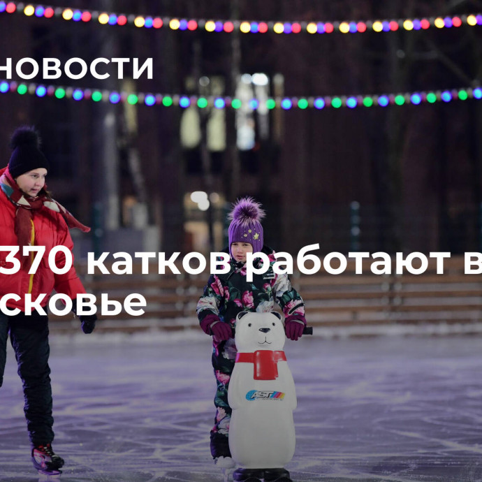 Более 370 катков работают в Подмосковье