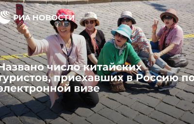 Названо число китайских туристов, приехавших в Россию по электронной визе