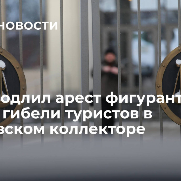 Суд продлил арест фигурантам дела о гибели туристов в московском коллекторе